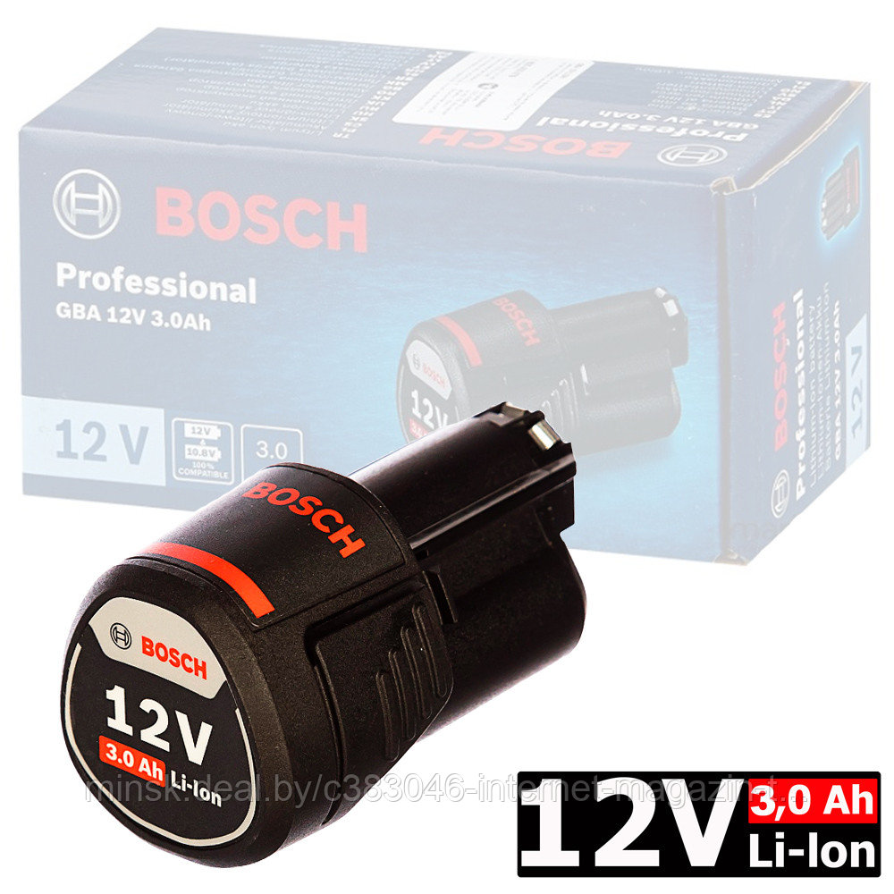 Аккумулятор GBA 12 V 3.0 Ah (1 шт) Professional BOSCH (1600A00X79)