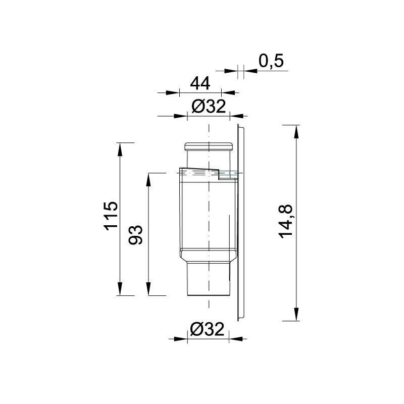 Сифон для кондиционера, скрытый, хром Styron STY-300-RM - фото 2 - id-p189842537