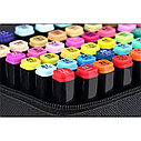 Маркеры-фломастеры для скетчинга двухсторонние 120 цветов, фото 3