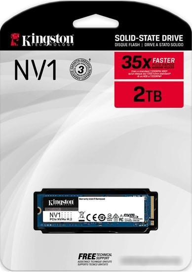 SSD Kingston NV1 500GB SNVS/500G - фото 3 - id-p189847537