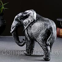 Фигура "Слон африканский" серебро, 18х7х13см, фото 3
