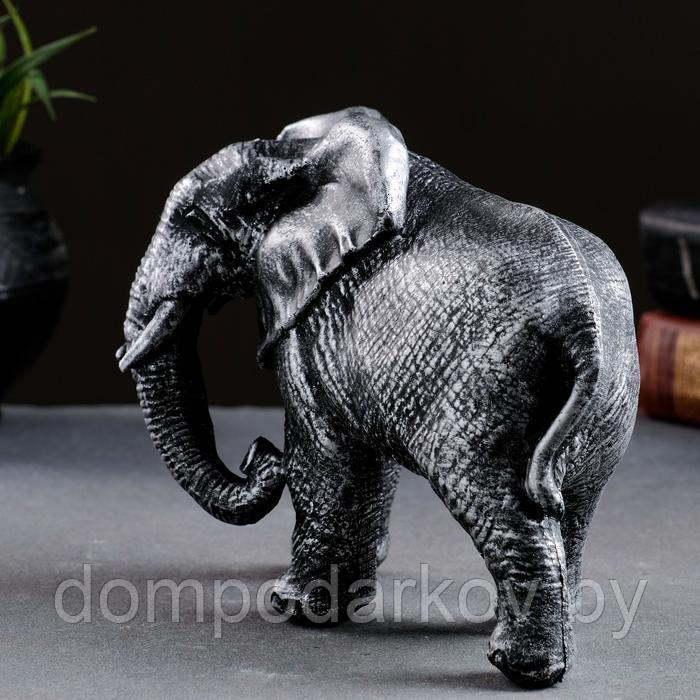 Фигура "Слон африканский" серебро, 18х7х13см - фото 3 - id-p189860859