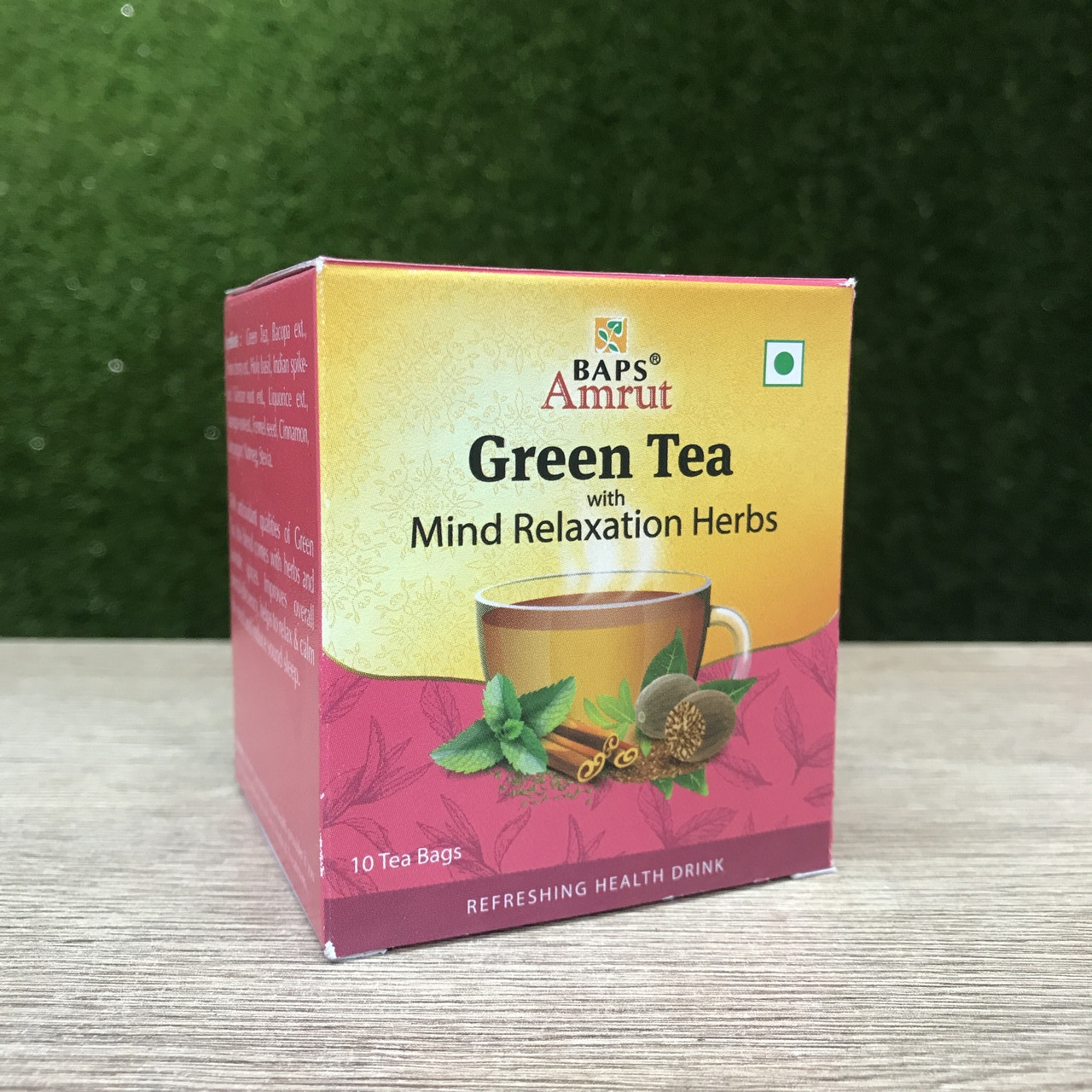 Травяной чай Спокойный Разум (Mind Relax Herbal Tea) Baps Amrut, 1 саше Индия