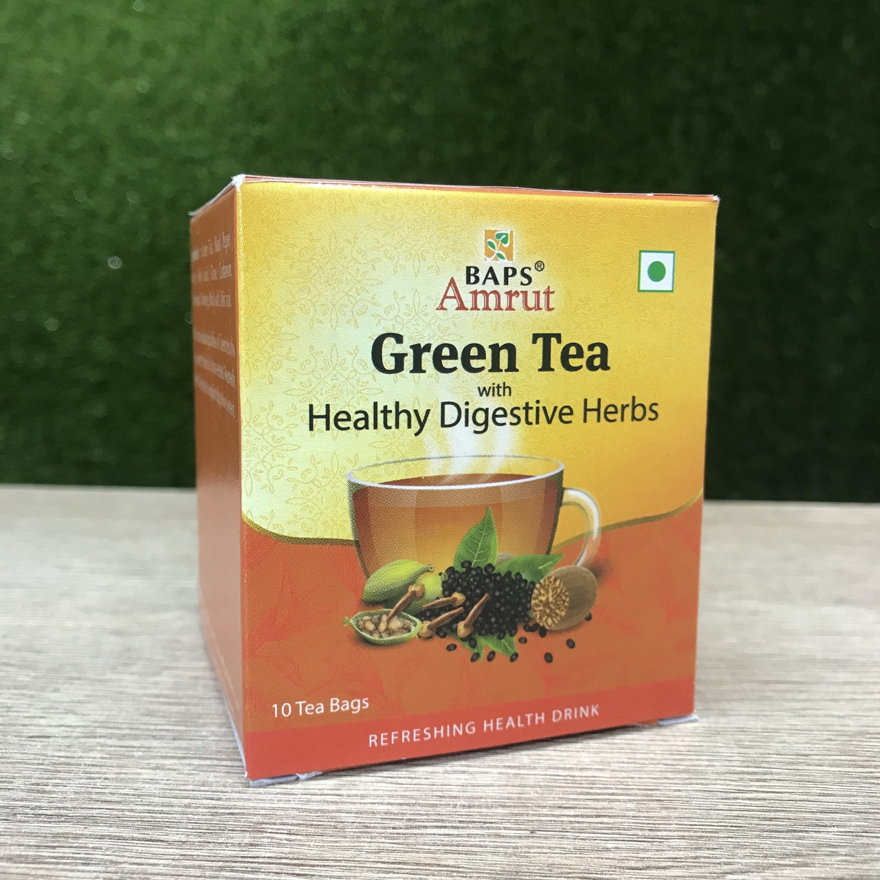 Зеленый чай с травами для Здоровья Пищеварительной системы Baps Amrut 1 саше Индия