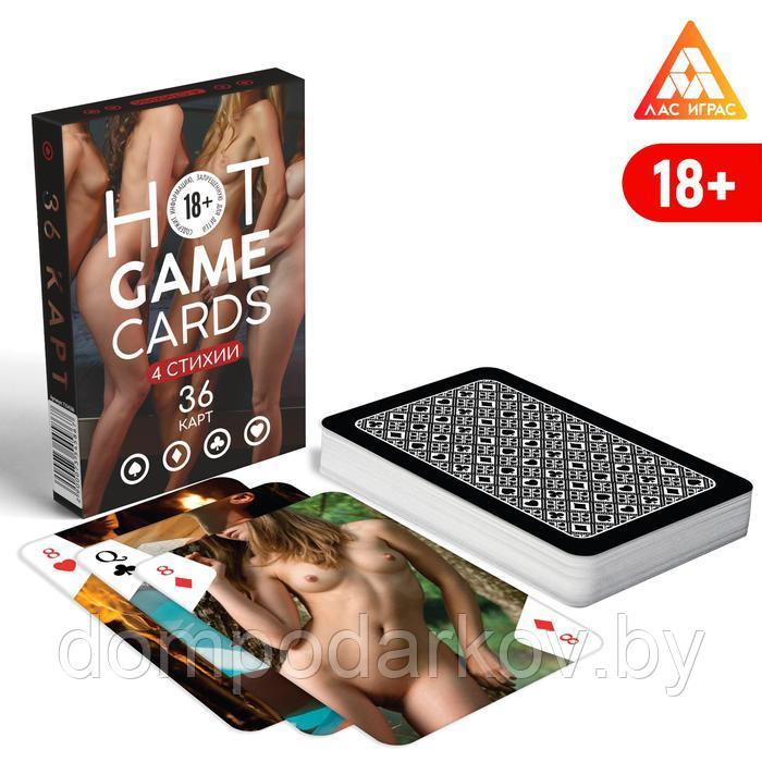 Карты игральные «HOT GAME CARDS» 4 стихии, 36 карт, 18+ - фото 2 - id-p189867265
