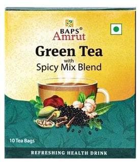 Зеленый чай со смесью пряностей (Green Tea With Spicy Mix Blend) Baps Amrut 1 саше Индия