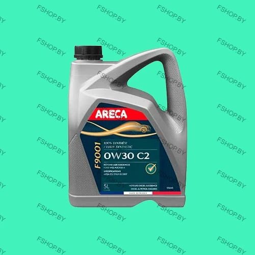 ARECA F9001 0W30 - 5 литров — Синтетическое моторное масло — Бензиновое-Дизельное