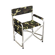 Кресло складное "СЛЕДОПЫТ" 595х450х800 мм, с карманом на подлокотнике, алюминий/2/