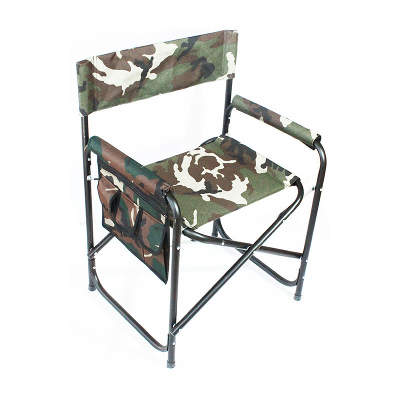 Кресло складное "СЛЕДОПЫТ" с карманом на подлокотнике 585х450х825 мм, сталь/2/ - фото 1 - id-p189869667