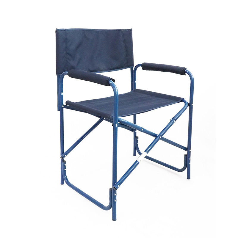 Кресло складное "СЛЕДОПЫТ" 585х450х825 мм, сталь 20 мм, синий - фото 1 - id-p189869668