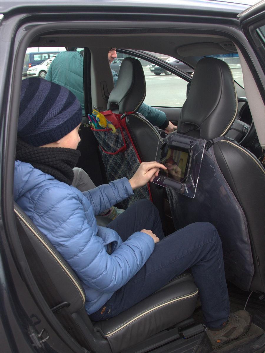 Накидка на автомобильное сидение Лайнин Пэд с держателем для планшета. - фото 8 - id-p189871985
