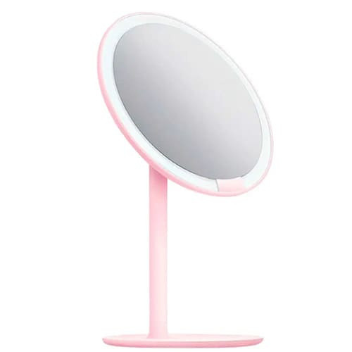 Зеркало для макияжа с подсветкой Amiro LED Lightting Mirror Mini Series AML004J (Розовый) - фото 4 - id-p189873233