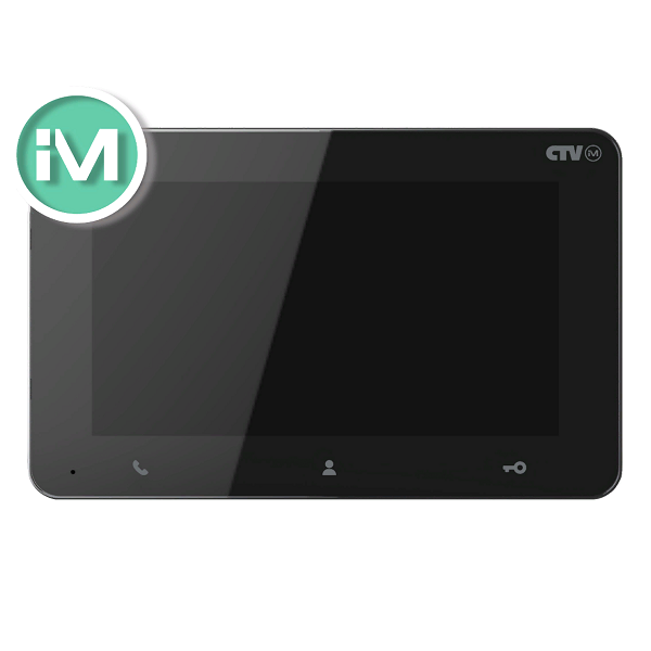 Монитор видеодомофона CTV-iM Entry 7" черный/белый с сенсорным управлением - фото 3 - id-p189874064