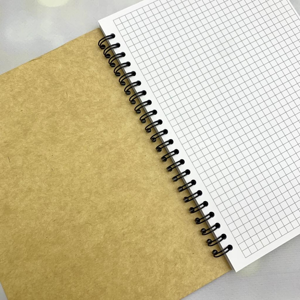 Скетчбук блокнот Sketchbook с плотными листами для рисования (А5, бумага в клетку, спираль, 40 листов) Чёрная - фото 3 - id-p189874619