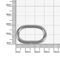 Кольцо овальное 25х13,5мм (3,8мм) никель роллинг D