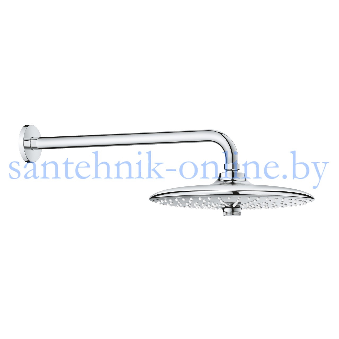 Верхний душ Grohe Euphoria 260 с душевым кронштейном 380 мм (26458000) - фото 1 - id-p189875174