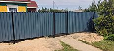Профнастил с выделенными столбами 1