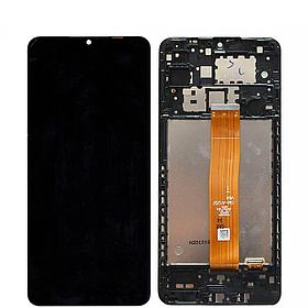 Дисплей (экран) для Samsung Galaxy A02 (A022) original в раме с тачскрином, черный