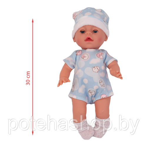 Кукла "Пупс Yale Baby YL1735B с развивающим ковриком и аксессуарами, 30 см, 5 функций. РОЗОВЫЙ - фото 4 - id-p189884238