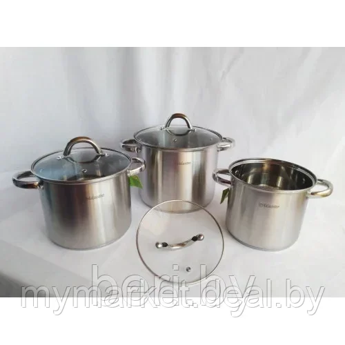 Набор посуды Maestro из нержавеющей стали 3,5л ,4,5л , 8л - фото 2 - id-p189886293