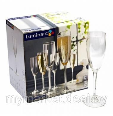 Набор фужеров Luminarc Signature H8161 для шампанского 6шт - фото 5 - id-p189886303