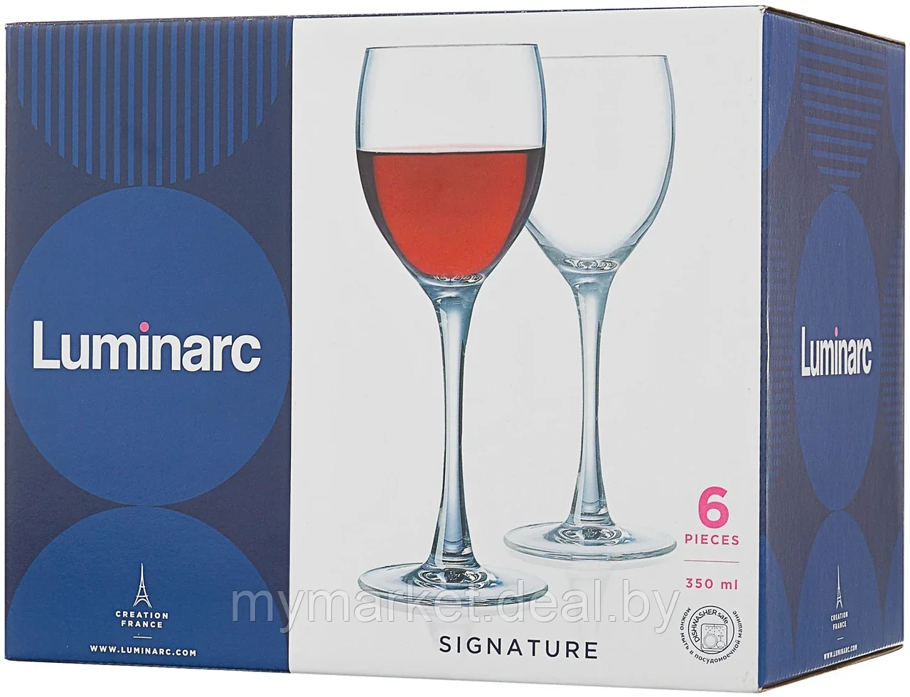 Набор бокалов для вина 350 мл 6 шт. Luminarc Tasting Time Chablis J0012 - фото 4 - id-p189886313