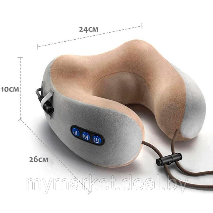 Массажная подушка для шеи U-Shaped Massage Pillow - фото 5 - id-p189884709