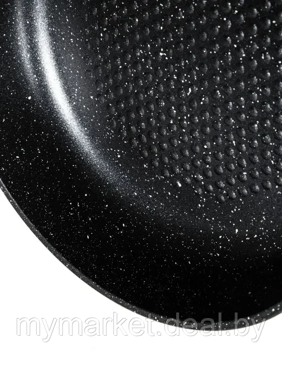 Сковорода Hoffmann HM-628 (9848) 28см для всех видов плит, мраморное покрытие - фото 3 - id-p189886413