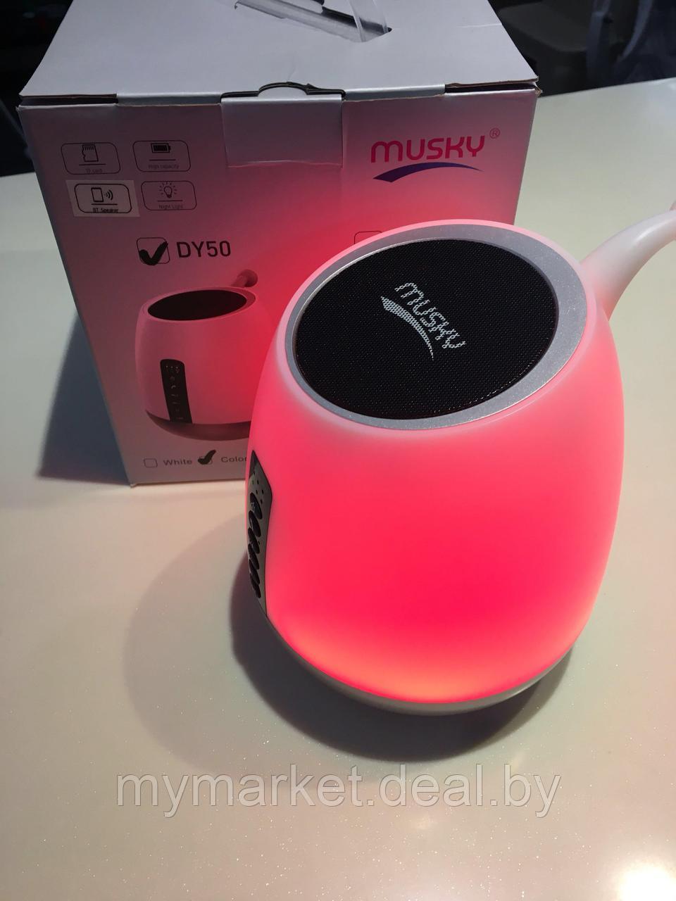 Портативная колонка MUSKY DY50 LED Light, Bluetooth - фото 6 - id-p189884831
