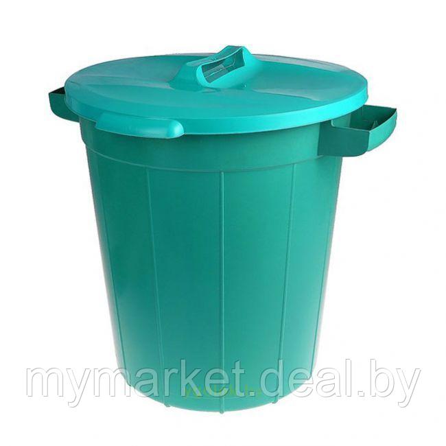 Бак для мусора 90 л пластиковый - фото 2 - id-p189886506