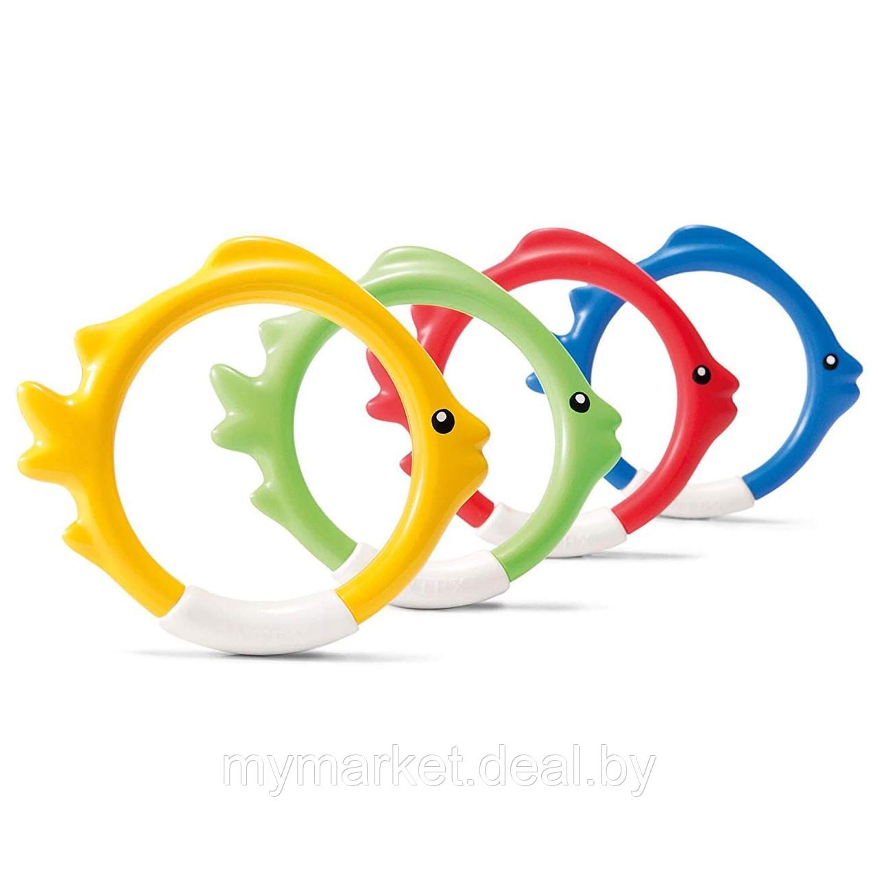 Разноцветные кольца-рыбки для подводной игры Intex - фото 5 - id-p189886746