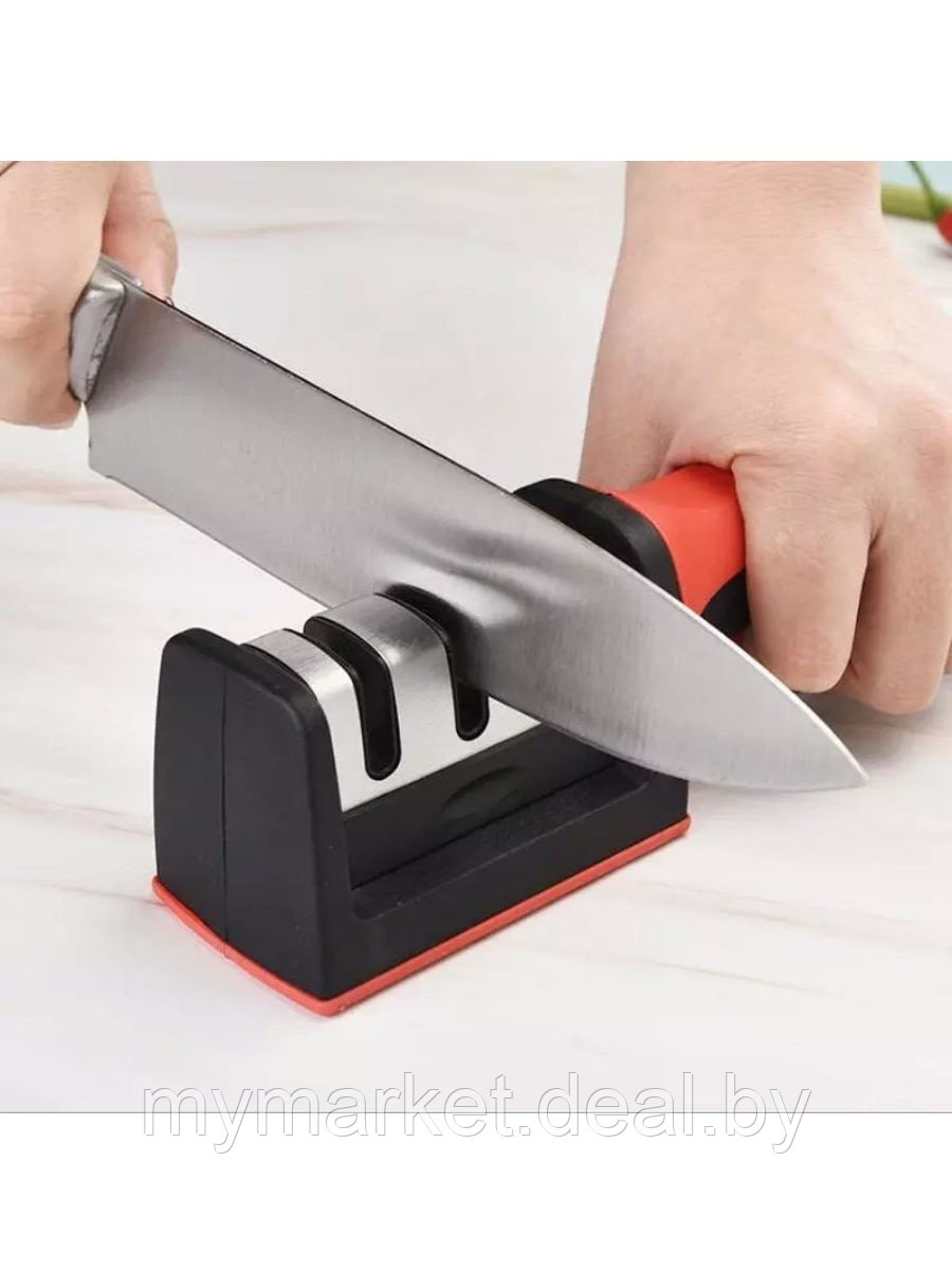 Точилка для ножей (ножеточка) трёхзонная настольная Sharpener RS-168 - фото 4 - id-p189886763