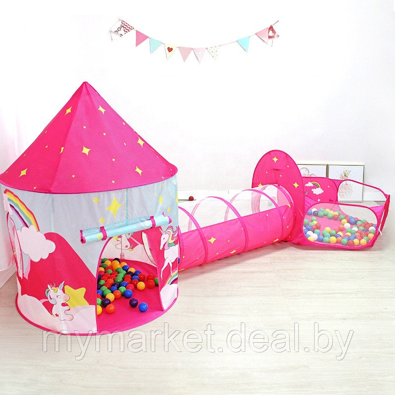 Детская палатка / Игровой домик / Детский домик / Игровая палатка (для маленьких принцесс) - фото 4 - id-p189887934
