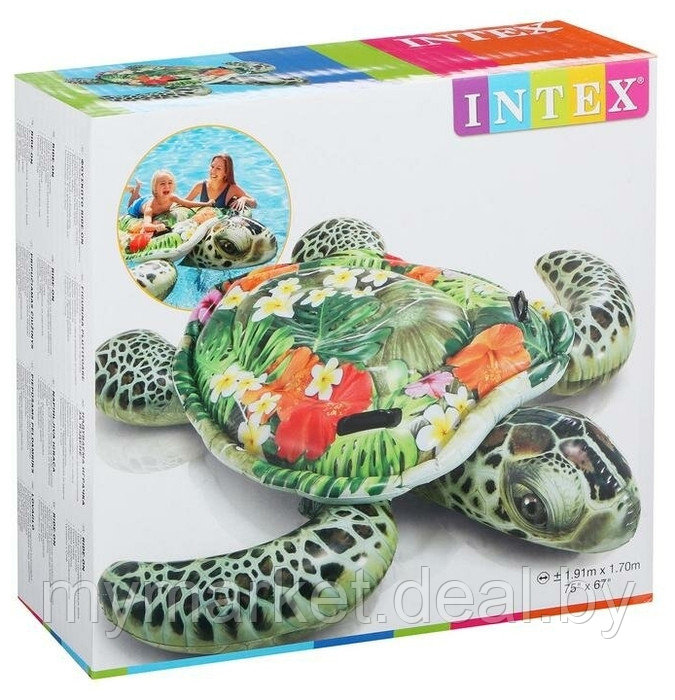 Надувная игрушка-наездник Intex Морская черепаха 191х170 см Intex 57555NP - фото 1 - id-p189886780
