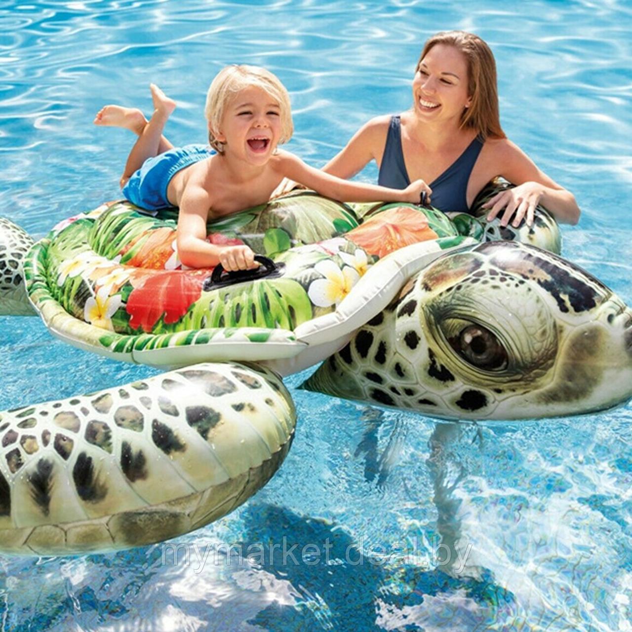 Надувная игрушка-наездник Intex Морская черепаха 191х170 см Intex 57555NP - фото 6 - id-p189886780