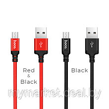 USB дата-кабель Hoco X14 Micro USB Times Speed 1m Black or Red