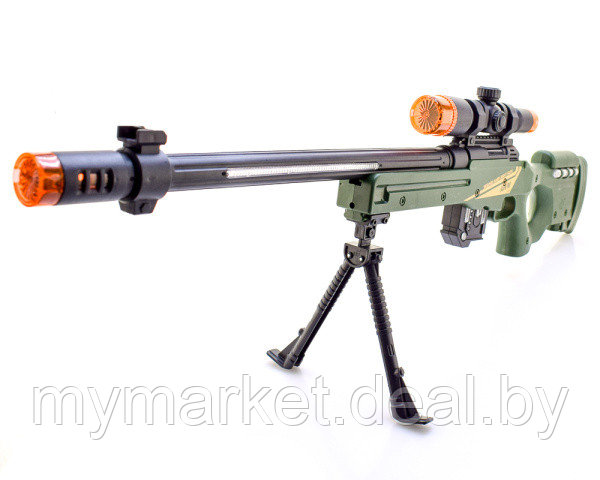 Игрушечная снайперская винтовка / снайперка (светозвуковые эффекты, работает от батареек) - фото 1 - id-p189887975