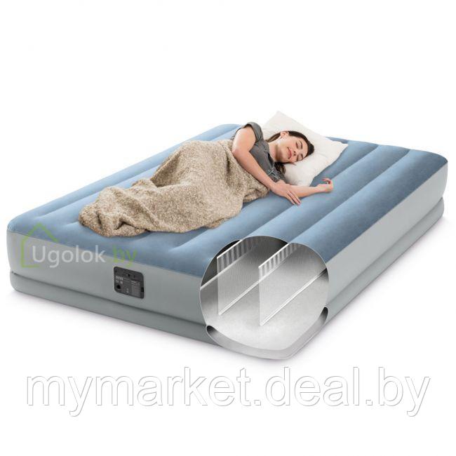 Надувной матрас-кровать Intex Raised Comfort 203x152x36 см - фото 3 - id-p189886819