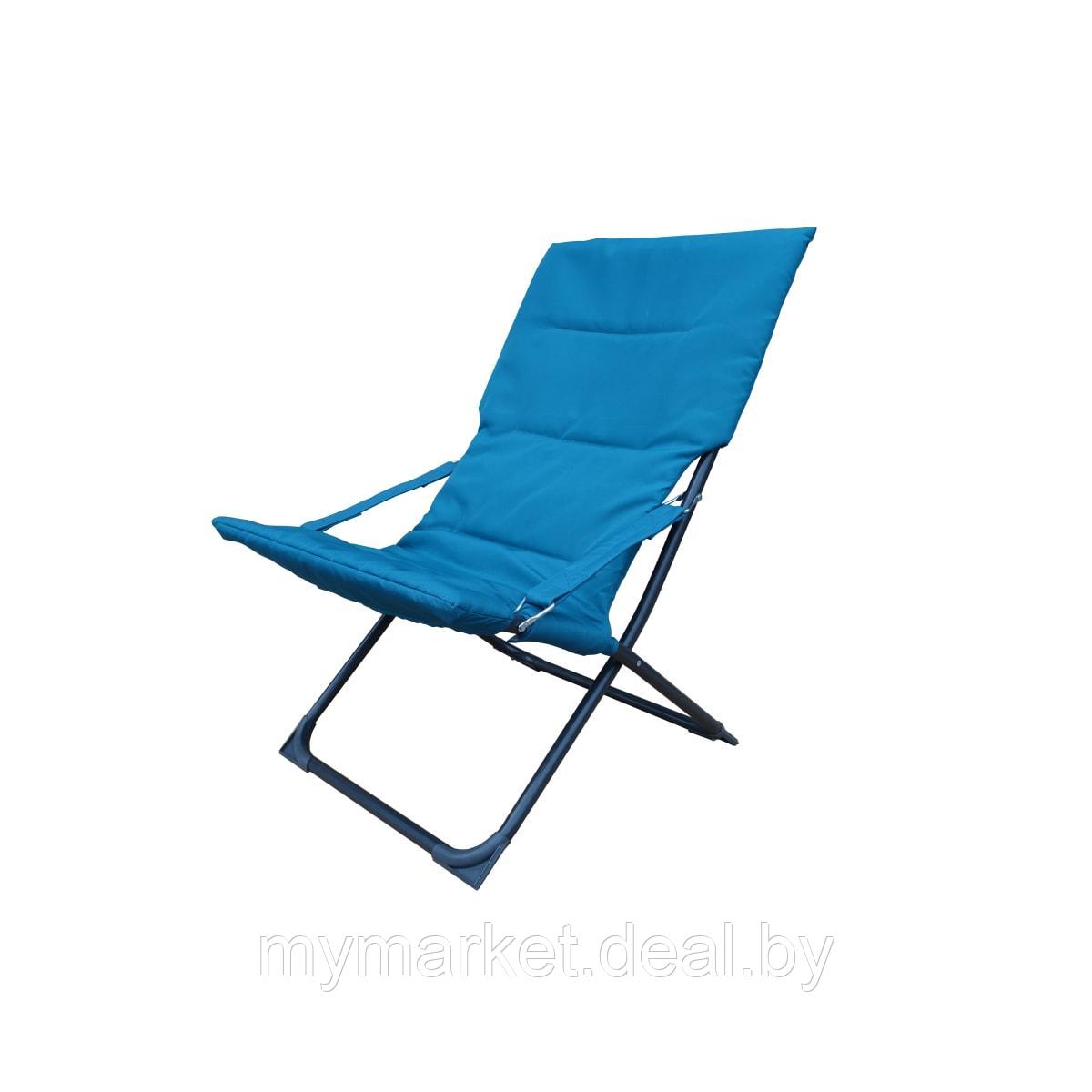 Кресло-шезлонг NIKA Haushalt , голубой - фото 3 - id-p189886845