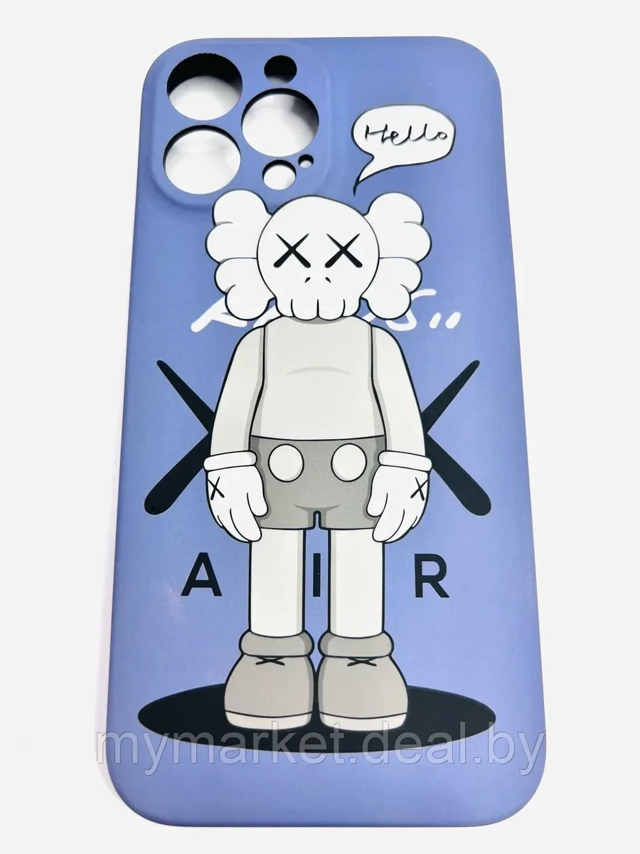 Силиконовый светящийся в темноте чехол KAWS, Iphone 11 PRO - фото 5 - id-p189886918