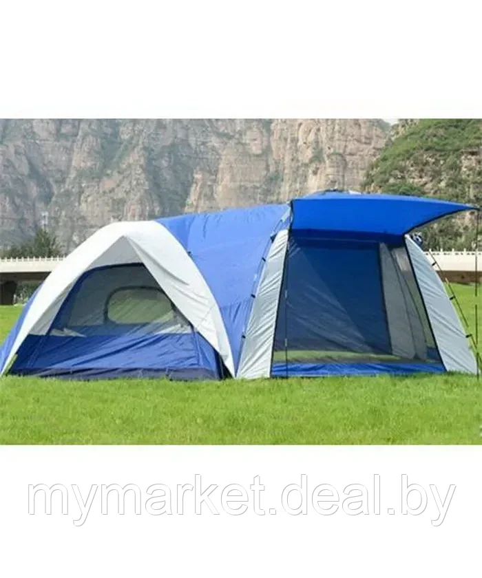 4-х местная туристическая палатка lanyu LY-1706 / 4х-местная туристическая палатка с коридором - фото 1 - id-p189887016
