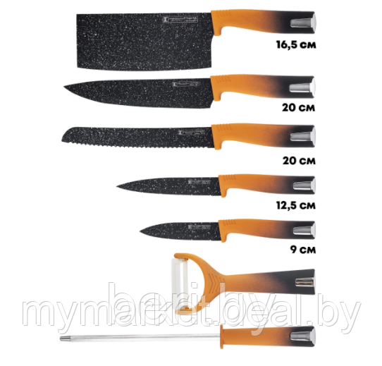 Набор ножей на подставке TERRASANTO IM-SL8-ORN - фото 2 - id-p189885228