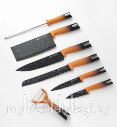 Набор ножей на подставке TERRASANTO IM-SL8-ORN - фото 3 - id-p189885228