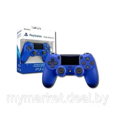 Геймпад - джойстик для PS4 беспроводной DualShock 4 Wireless Controller (Синий) - фото 2 - id-p189885258