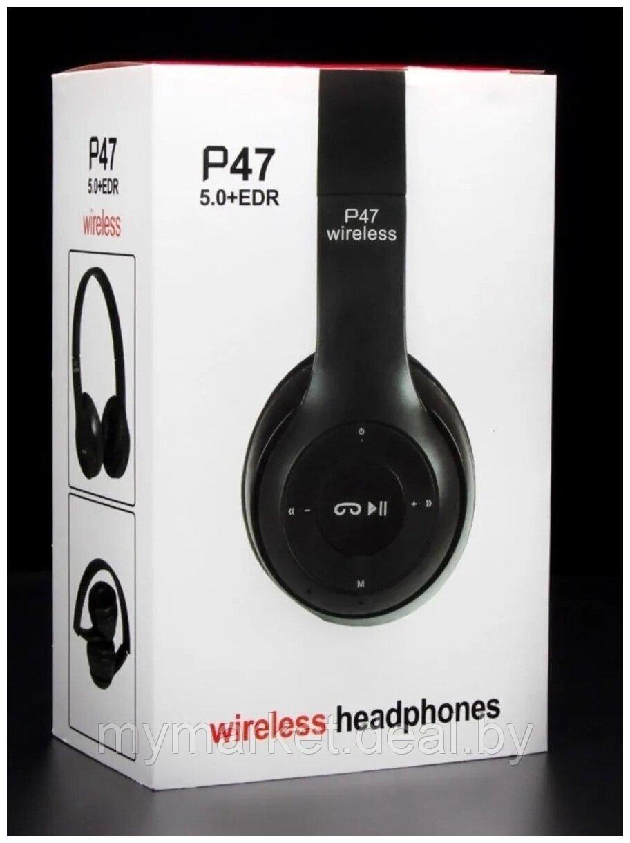 Беспроводные Bluetooth наушники P47 5.0 Wireless - фото 3 - id-p189885290