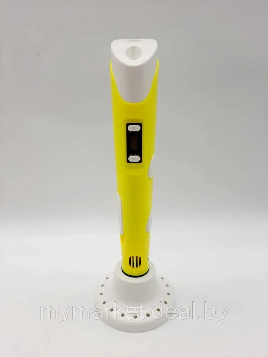 3D ручка c LCD дисплеем/ Желтый/ Сиреноголовый/ Рисунки 3D, оригинал / принтер 3D - фото 4 - id-p189885342