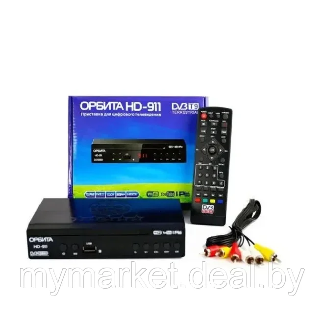 ТВ ресивер, ТВ-тюнер Орбита HD-911C , черный - фото 1 - id-p189885376