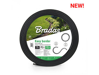 OBEB4010SET Бордюрчик садовый Easy Border высота 40 мм длина 10 м цвет графит, 20 шпилек