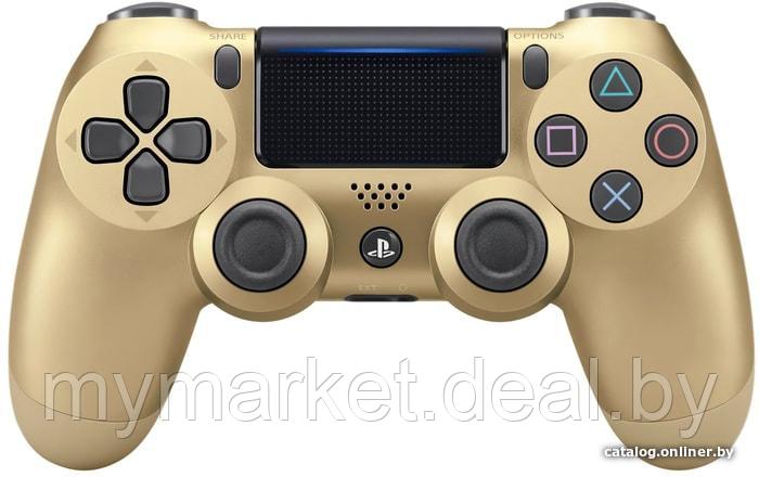 Геймпад - джойстик для PS4 беспроводной DualShock 4 Wireless Controller (золотой) - фото 4 - id-p189885493