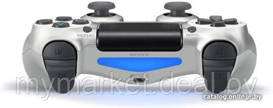Геймпад - джойстик для PS4 беспроводной DualShock 4 Wireless Controller (серебристый) - фото 3 - id-p189885498